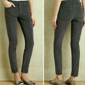 Anthropologie Dark Gray Skinny Pants
